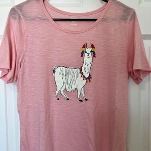 ~Pink llama shirt~